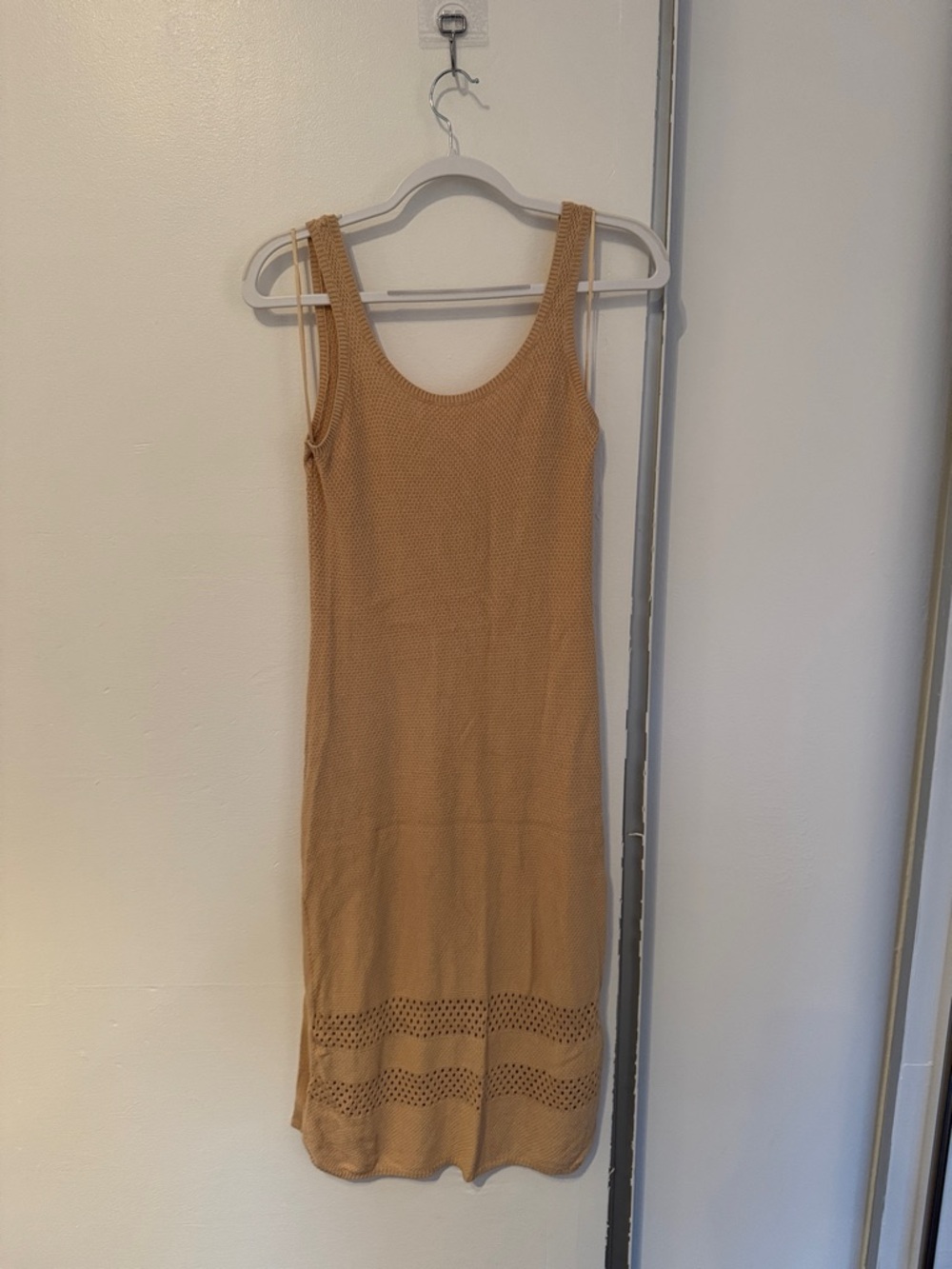 SEAFOLLY FREE PEOPLE TAN COVER UP OR KNITTED DRESS SIZE SMALL